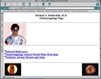  Dr. Mike's ENT site in 1994 